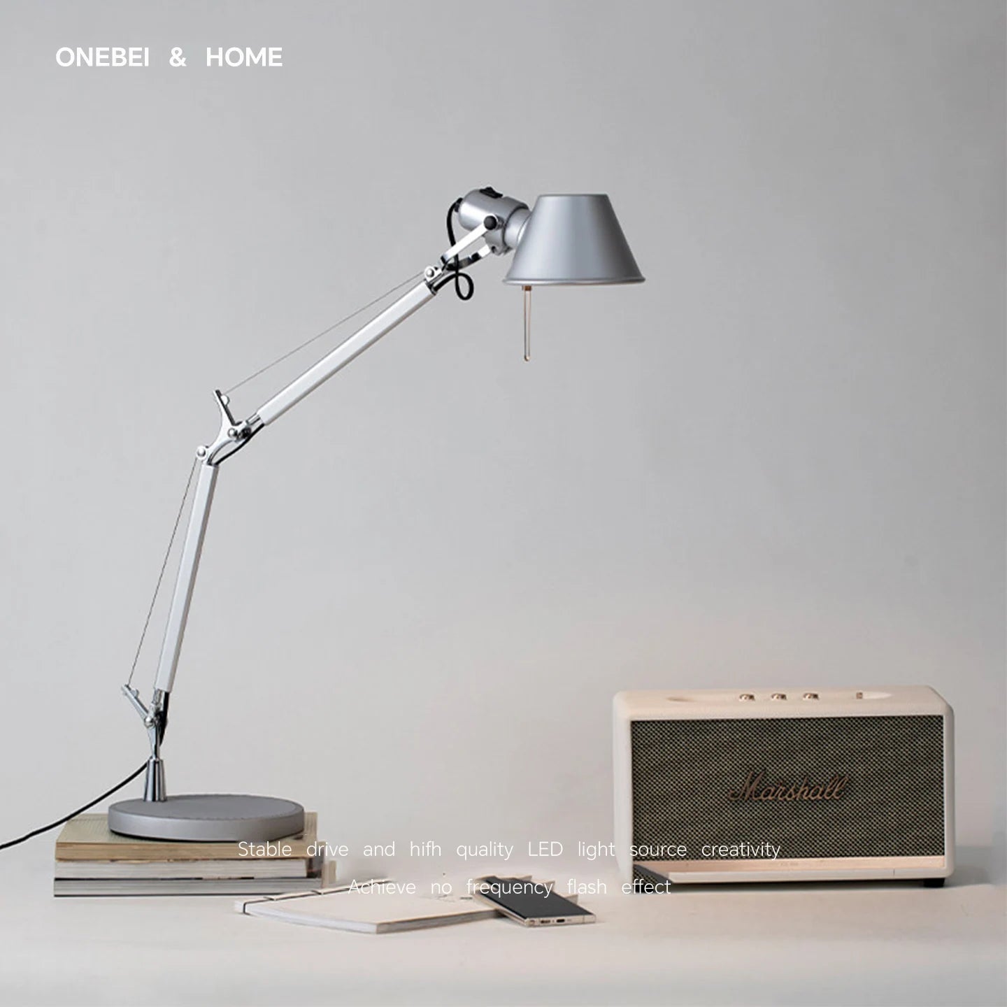 LED Desk Lamp with Clip Dimmable Table Lamp For Bedroom Study Kitchen Office Adjustable Arm Desk Lamp Home Decor Industrial Wind