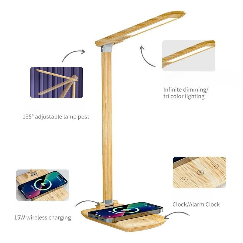Creative ambient lamp, bedroom bedside lamp, desk study eye-care desk lamp